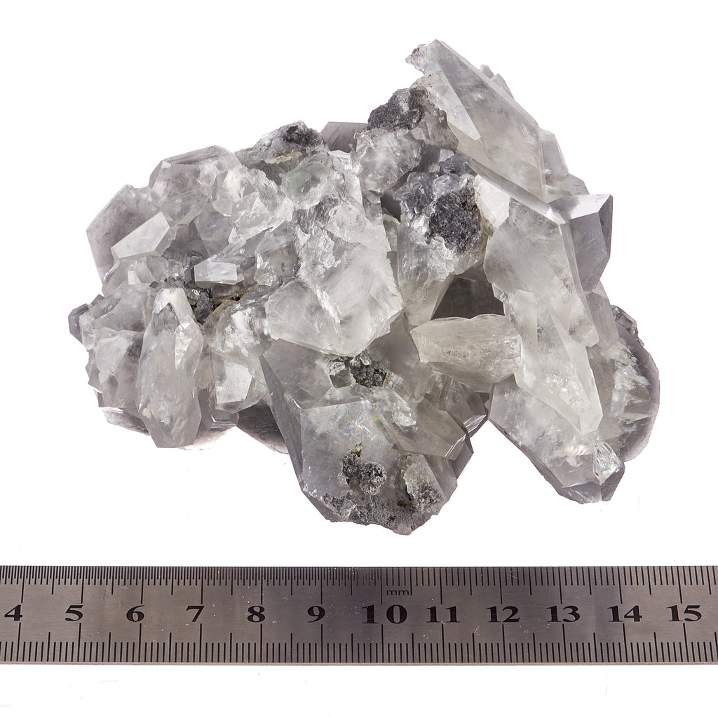 Smoky Calcite & Green Fluorite #1 | Crystals