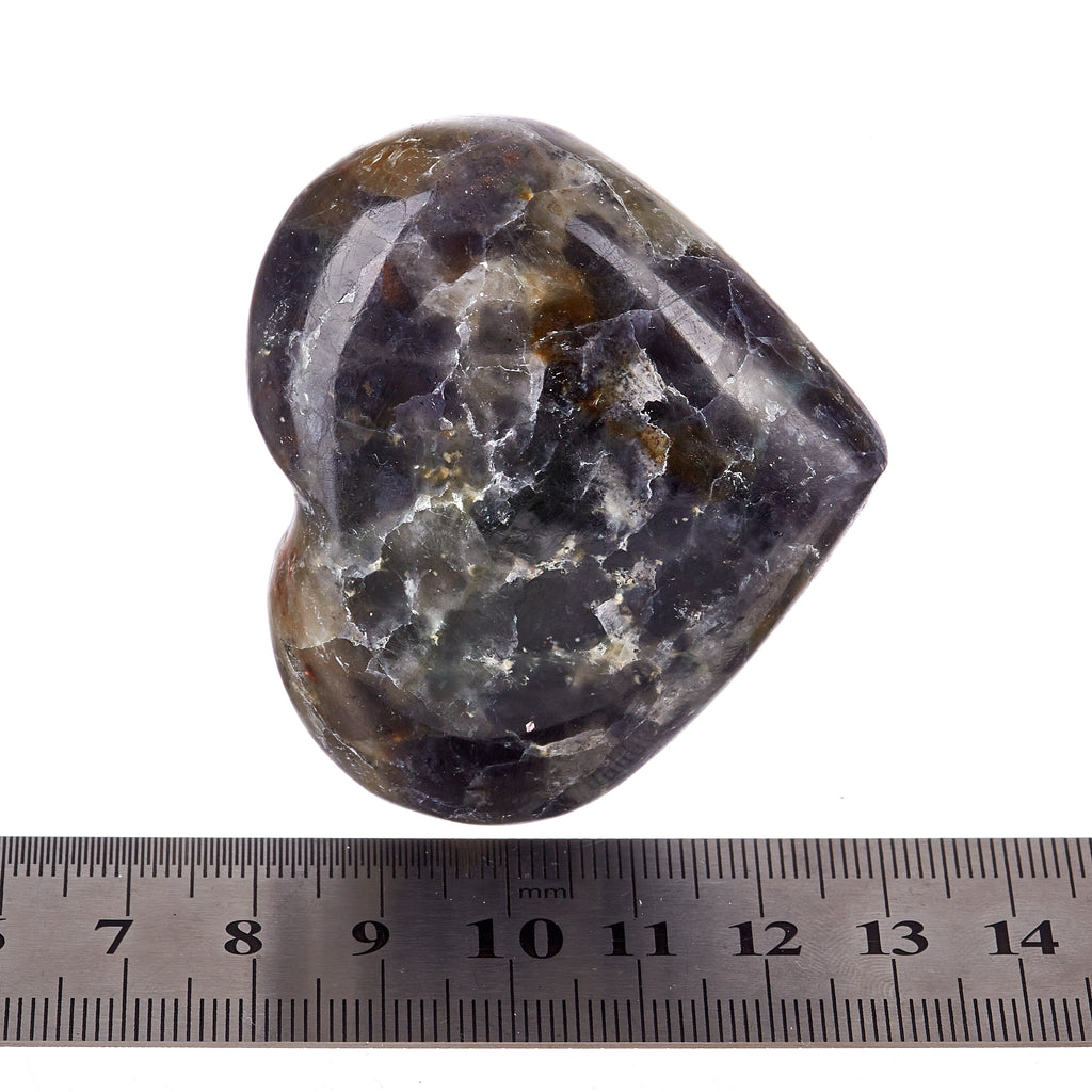 Iolite & Sunstone Heart #6 | Crystals