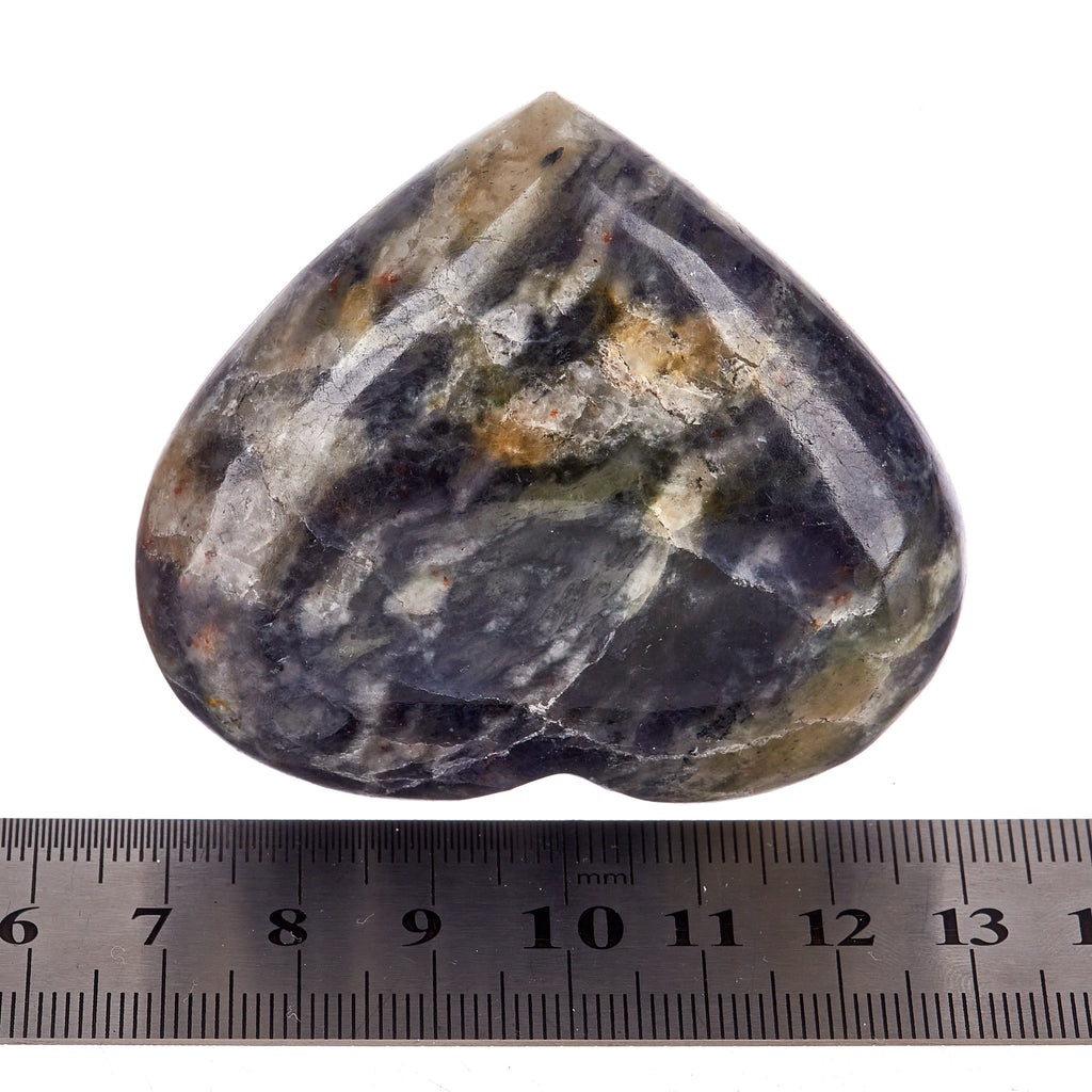 Iolite & Sunstone Heart #8 | Crystals