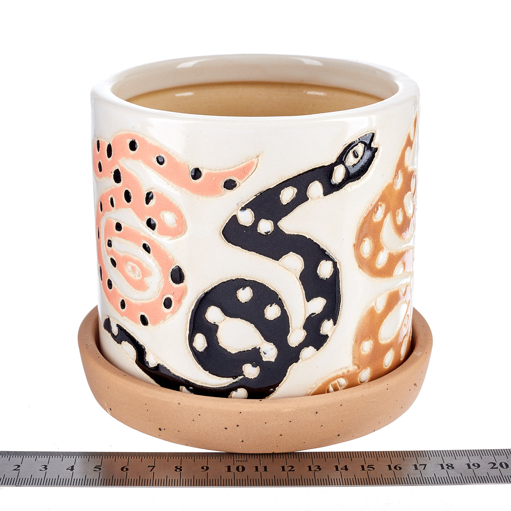 Jones & Co // Serpent Island Planter Biege | Plants