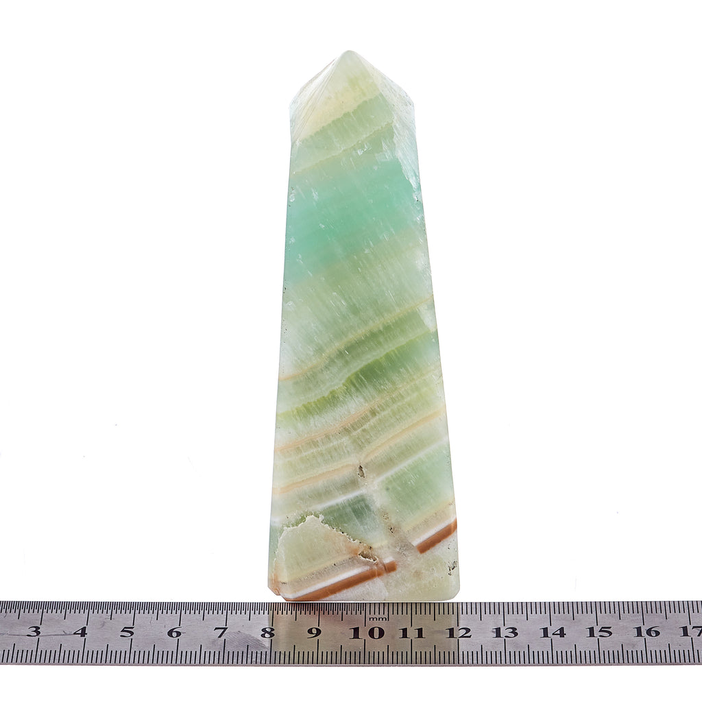 Pistachio Calcite Obelisk #10 | Crystals