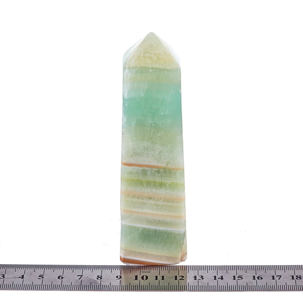 Pistachio Calcite Obelisk #10 | Crystals