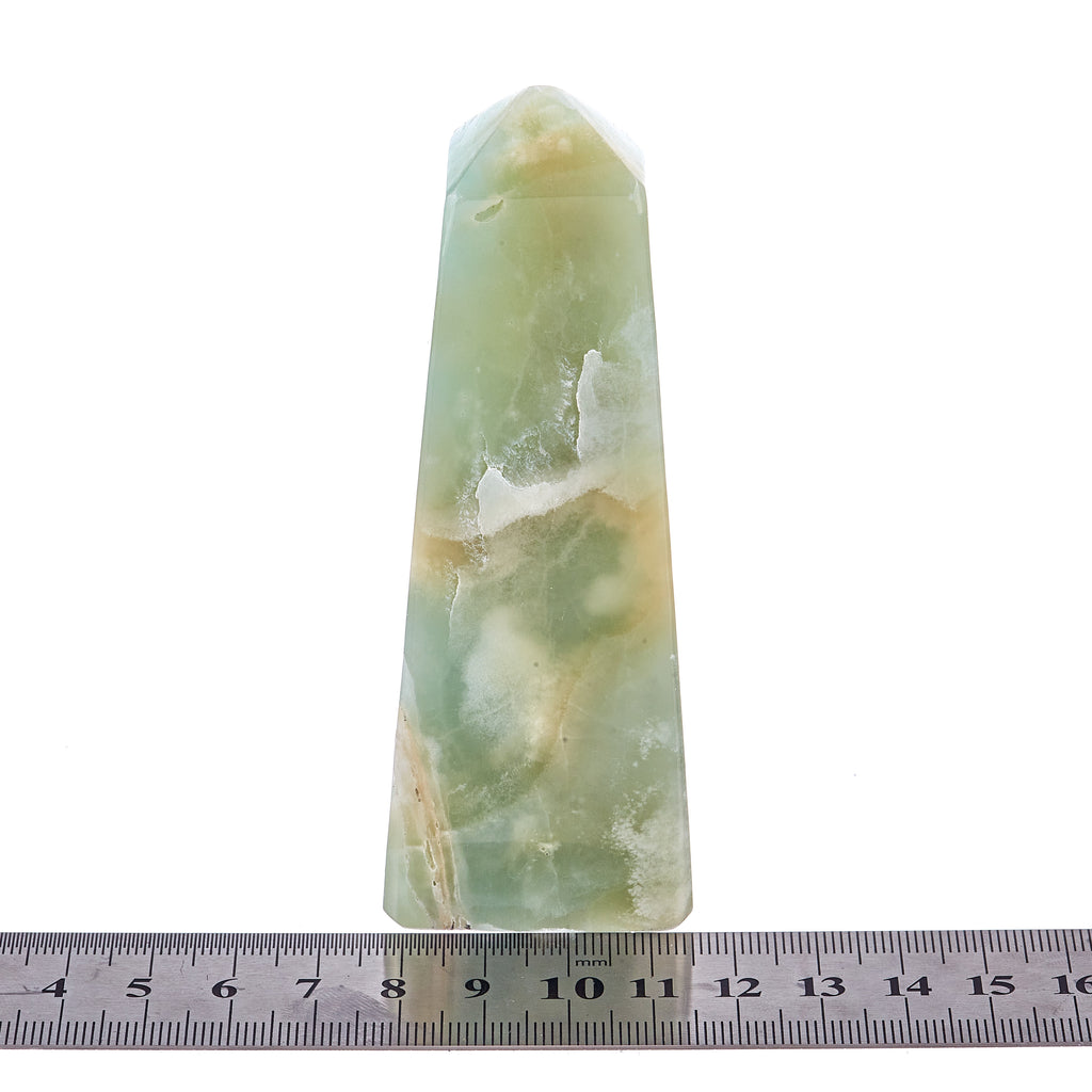 Pistachio Calcite Obelisk #12 | Crystals