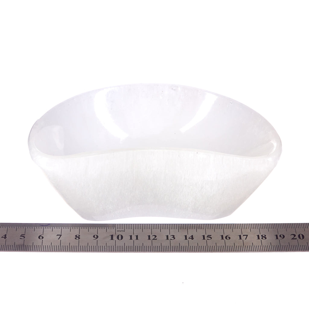 Selenite Moon Bowl | Selenite