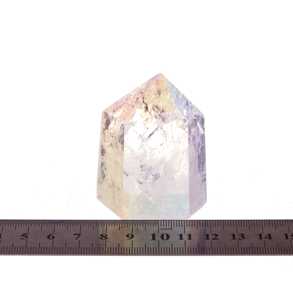 Fire and Ice Aura Quartz  Point #3 | Crystals