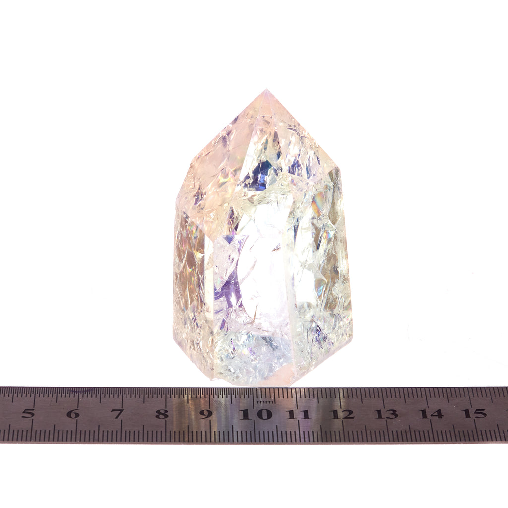 Fire and Ice Aura Quartz Point #4 | Crystals