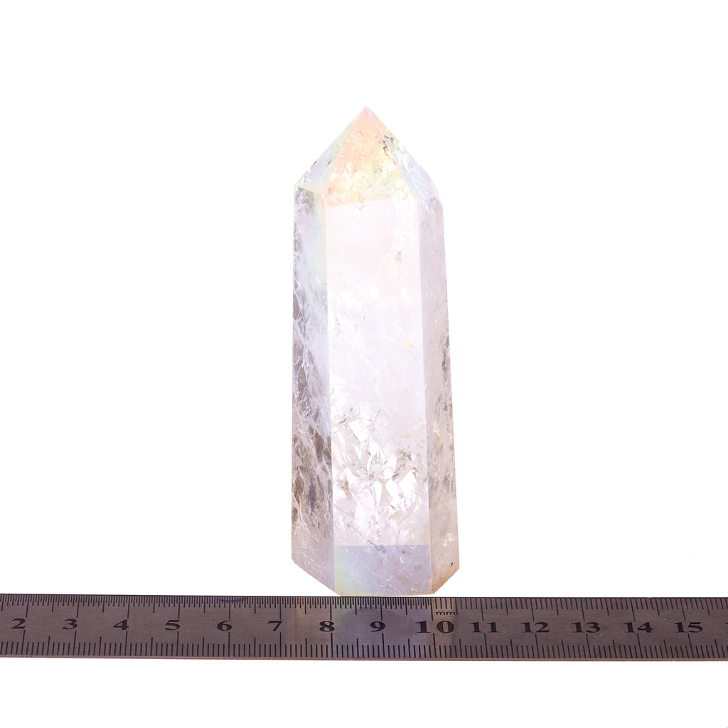Fire and Ice Aura Quartz Point #6 | Crystals