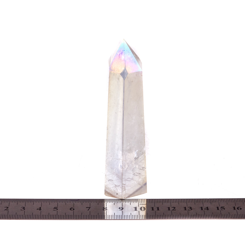 Fire and Ice Aura Quartz Point #6 | Crystals