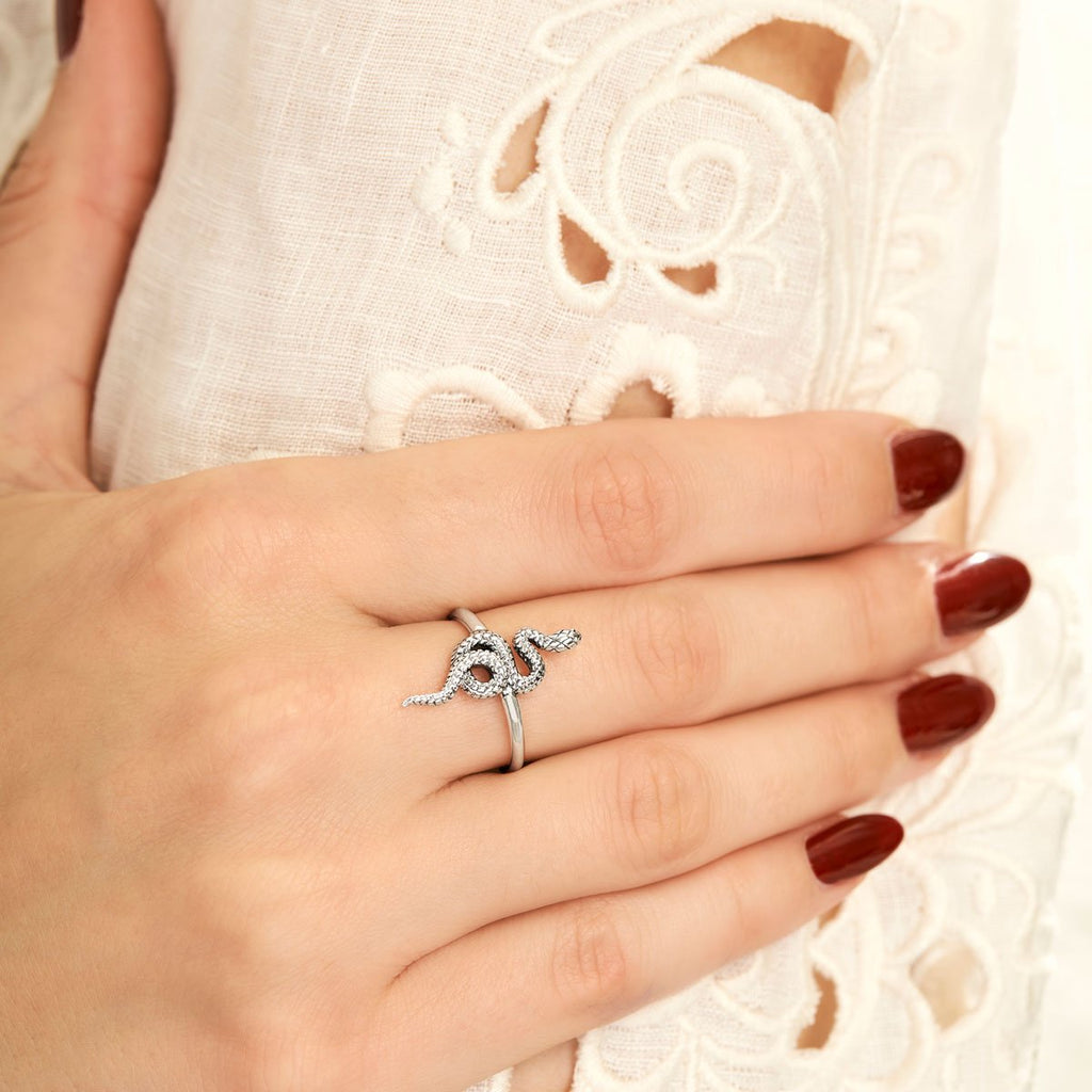 Midsummer Star // Delicate Sacred Serpent Ring | Jewellery