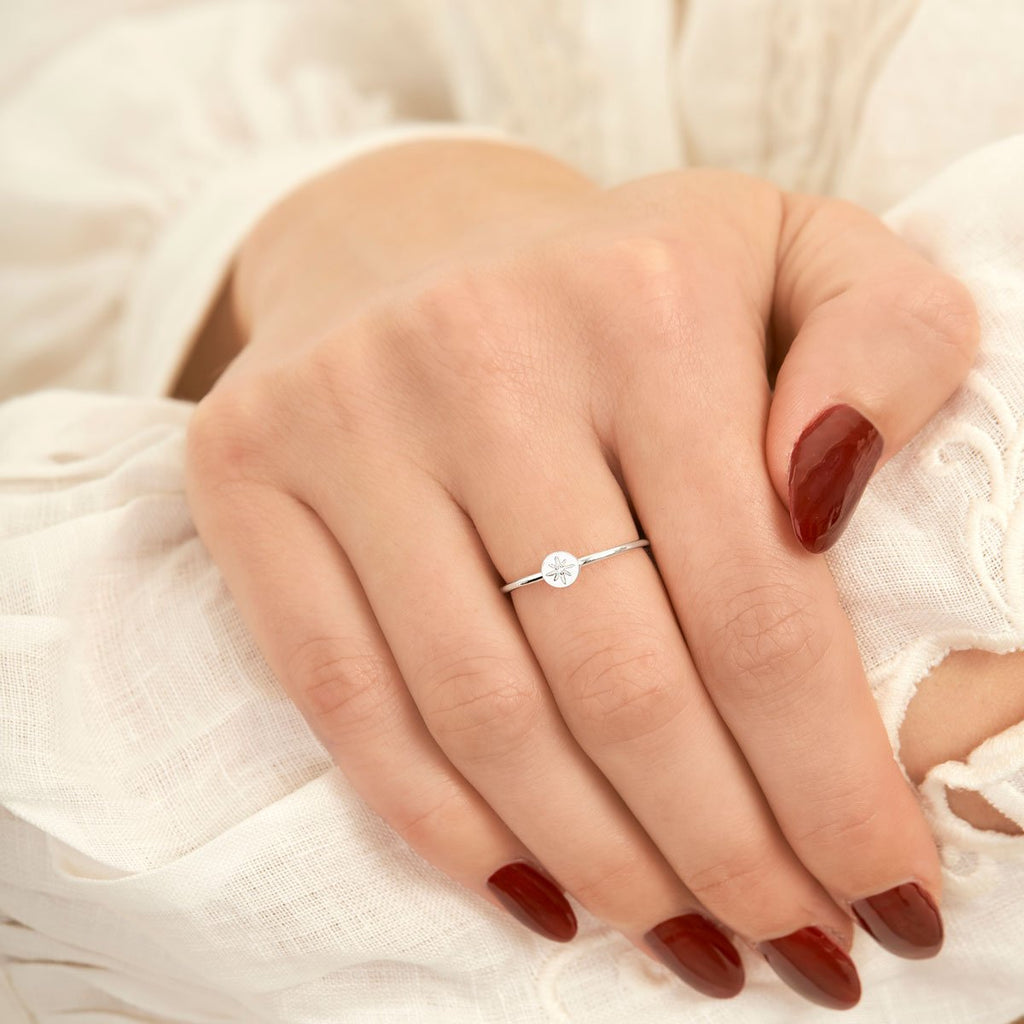Midsummer Star // Delicate Enchanted Light Crystal Ring | Jewellery