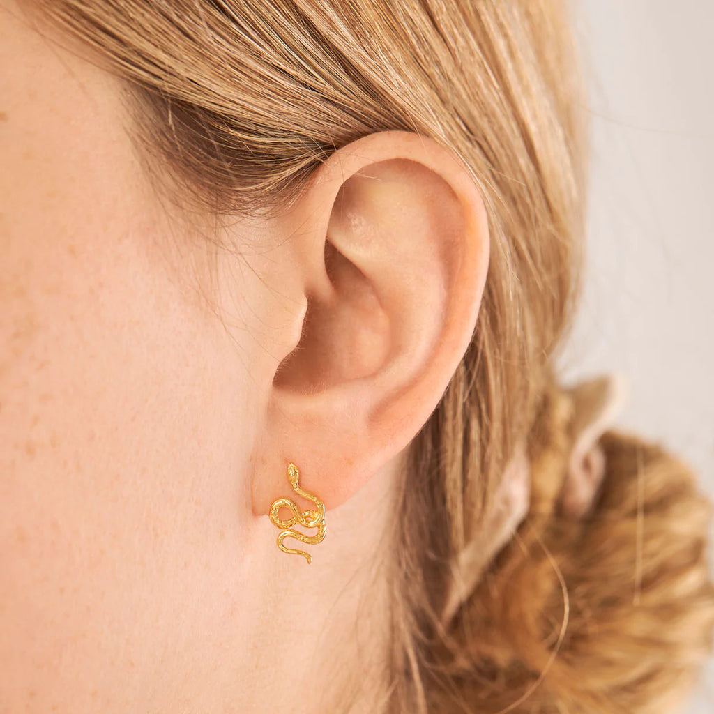 Midsummer Star // Serpent Seer Studs - Gold