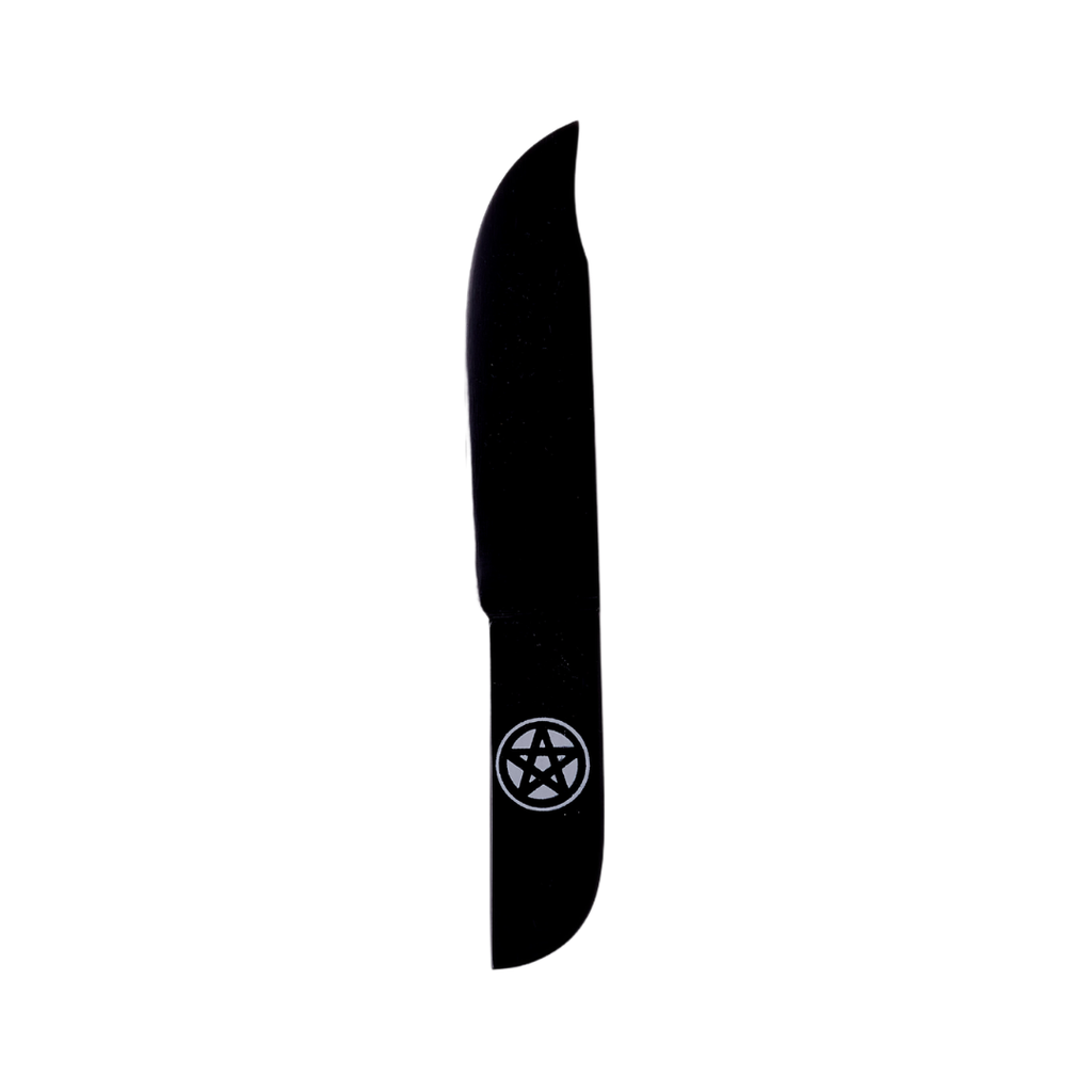 Athame // Black Acrylic Pentagram - 18cm | Accessories
