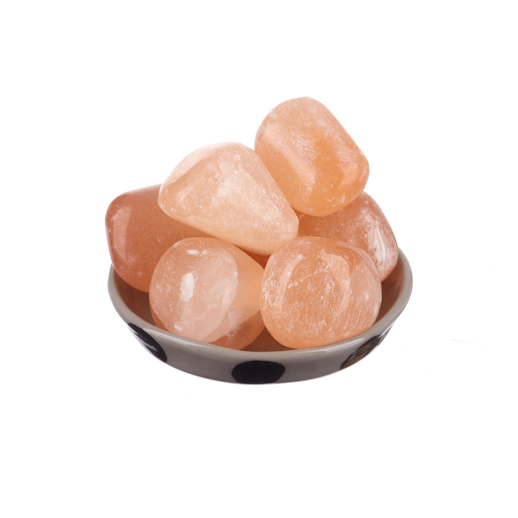 Peach Selenite Tumbled | Tumbled Stones