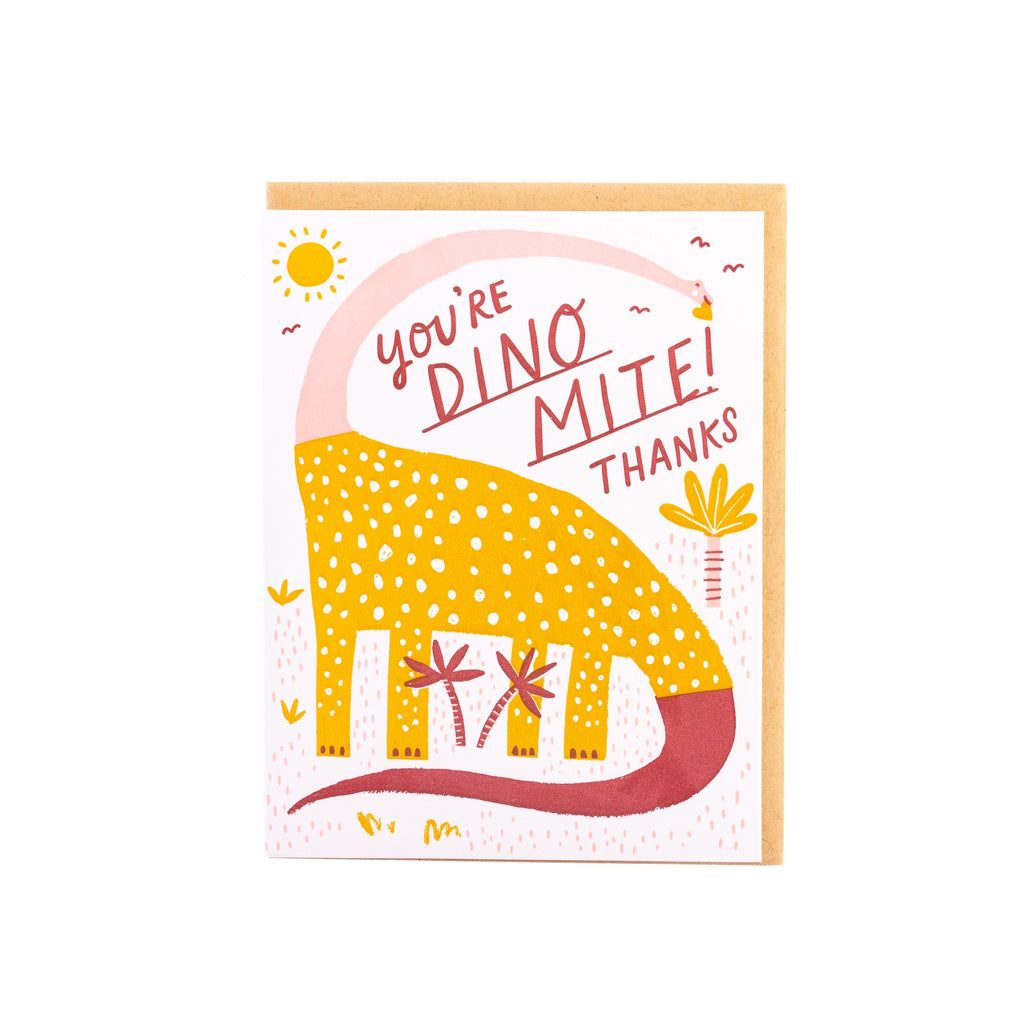 Hello Lucky // Dino-mite Greeting Card | Greeting Cards