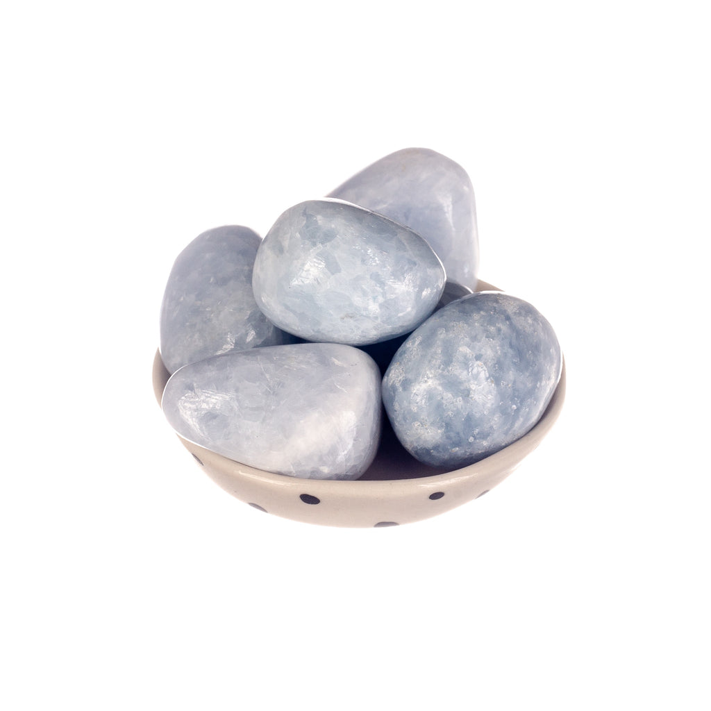 Blue Calcite Tumbled | Tumbled Stones