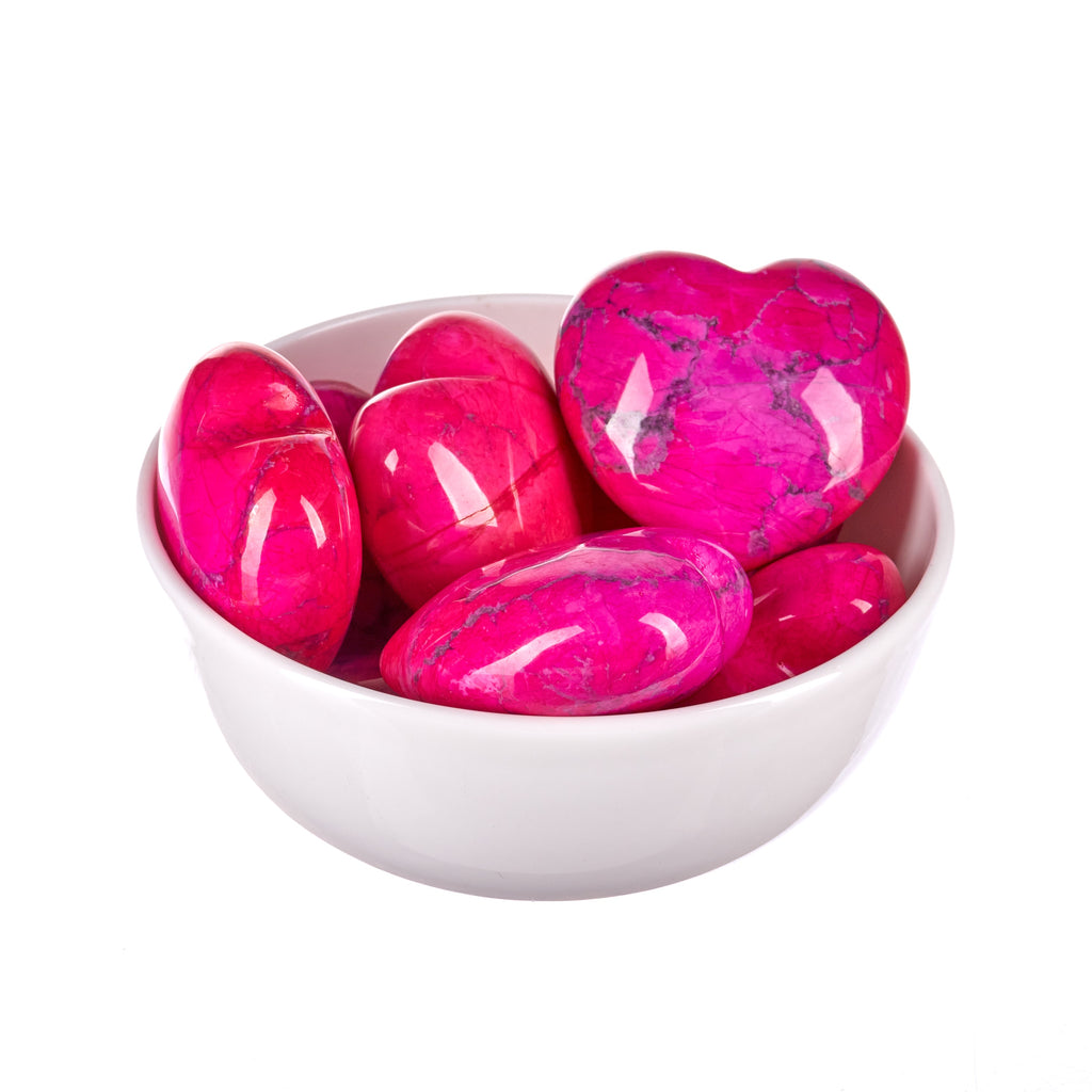 Pink Howlite Heart | Crystals
