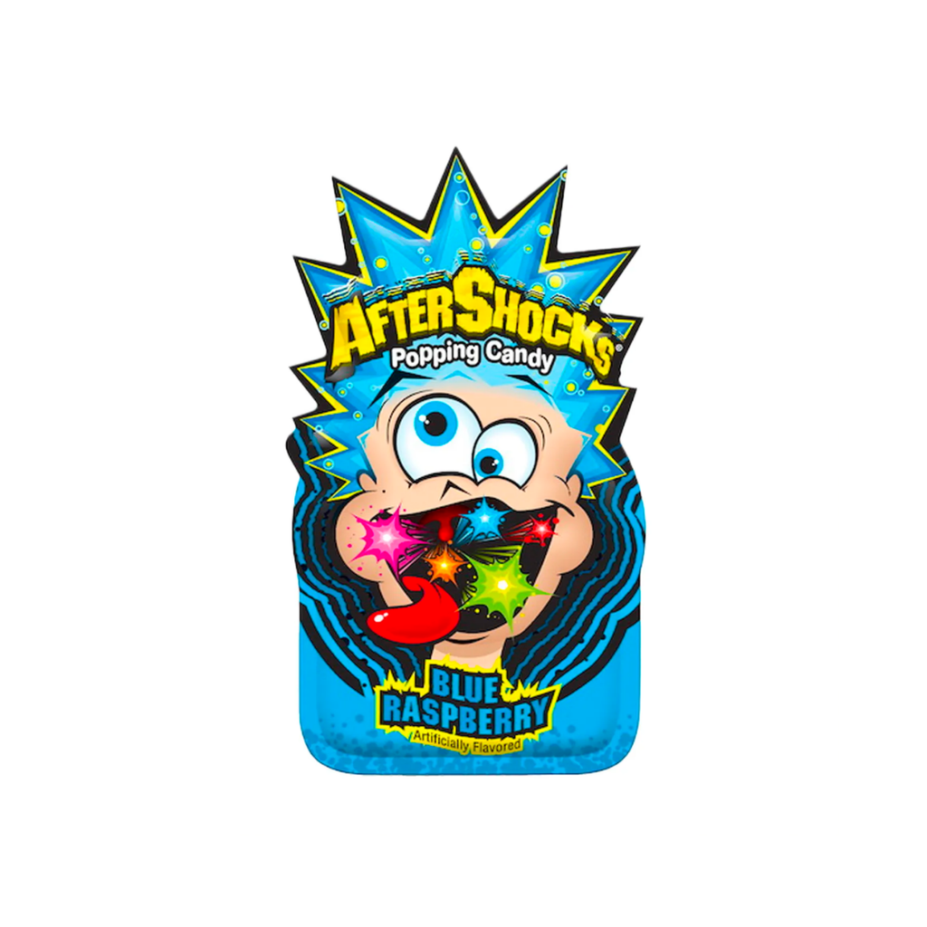 Shock Rocks Candy Blue Raspberry After Shocks Popping Candy - Blue Raspberry | Our Satellite Hearts