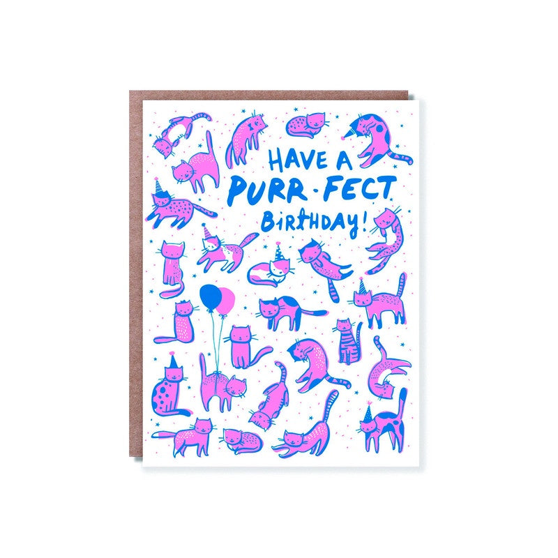 Hello Lucky // Purr-fect Birthday Greeting Card | Greeting Cards