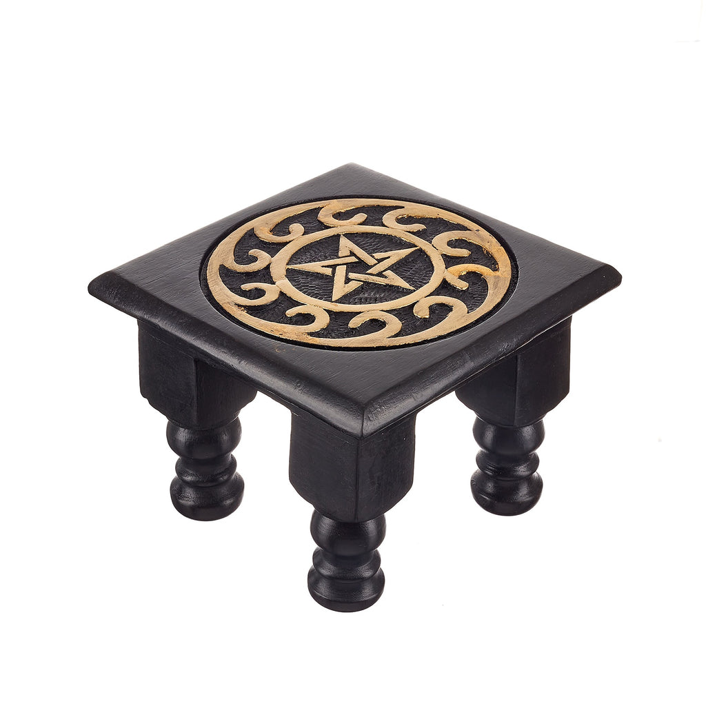 Small Square Pentagram Altar Table | Accessories