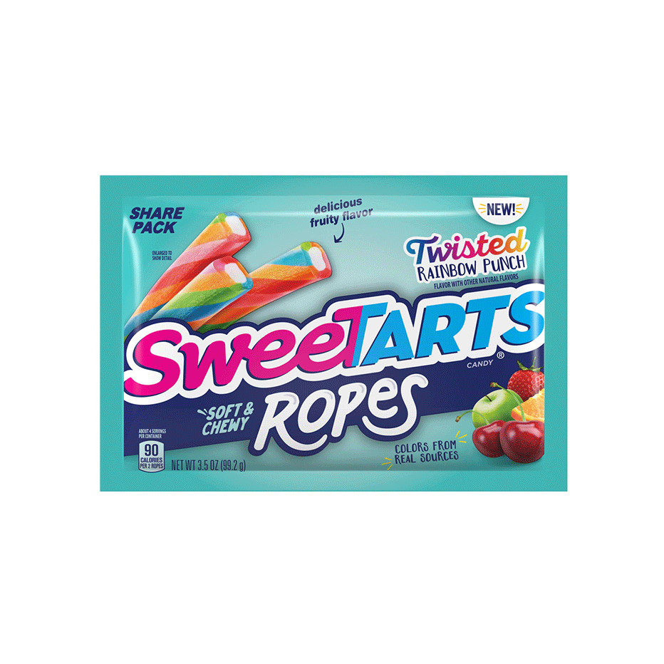 Sweetarts Ropes - Rainbow Twist | Confectionery