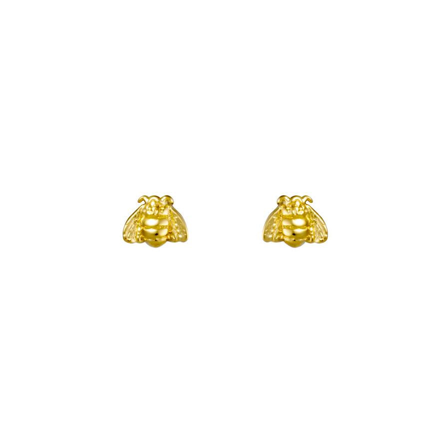 Midsummer Star // Tiny Bee Studs - Gold | Jewellery
