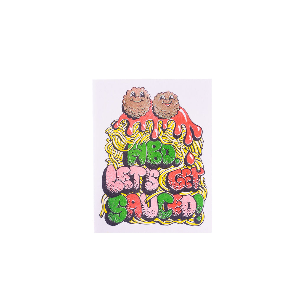 Yellow Owl Workshop // HBD Let's Get Sauced Greeting Card | Greeting Cards