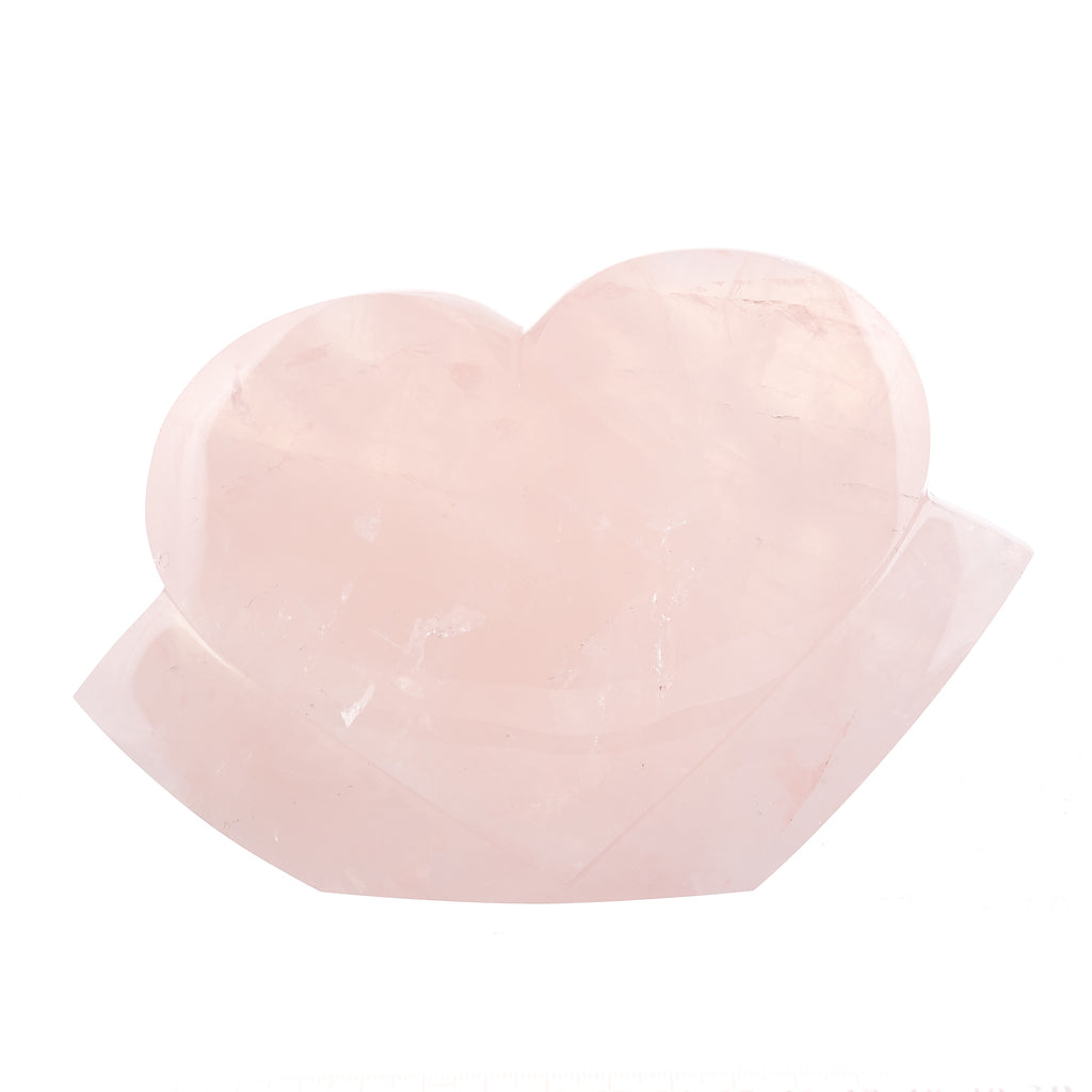 Rose Quartz Heart Sculpture #5 | Crystals