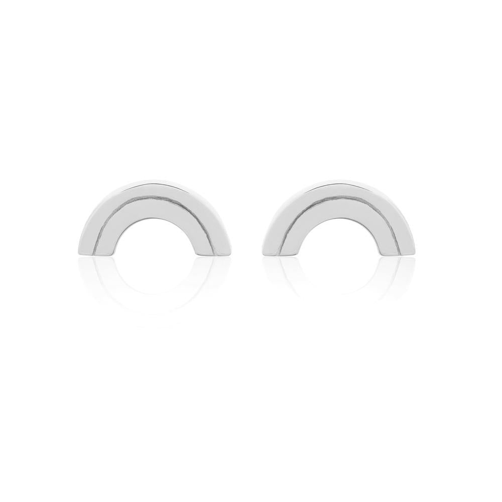 Linda Tahija //   Rainbow Stud Earrings - Sterling Silver Rainbow Stud Earrings | Linda Tahija Jewellery