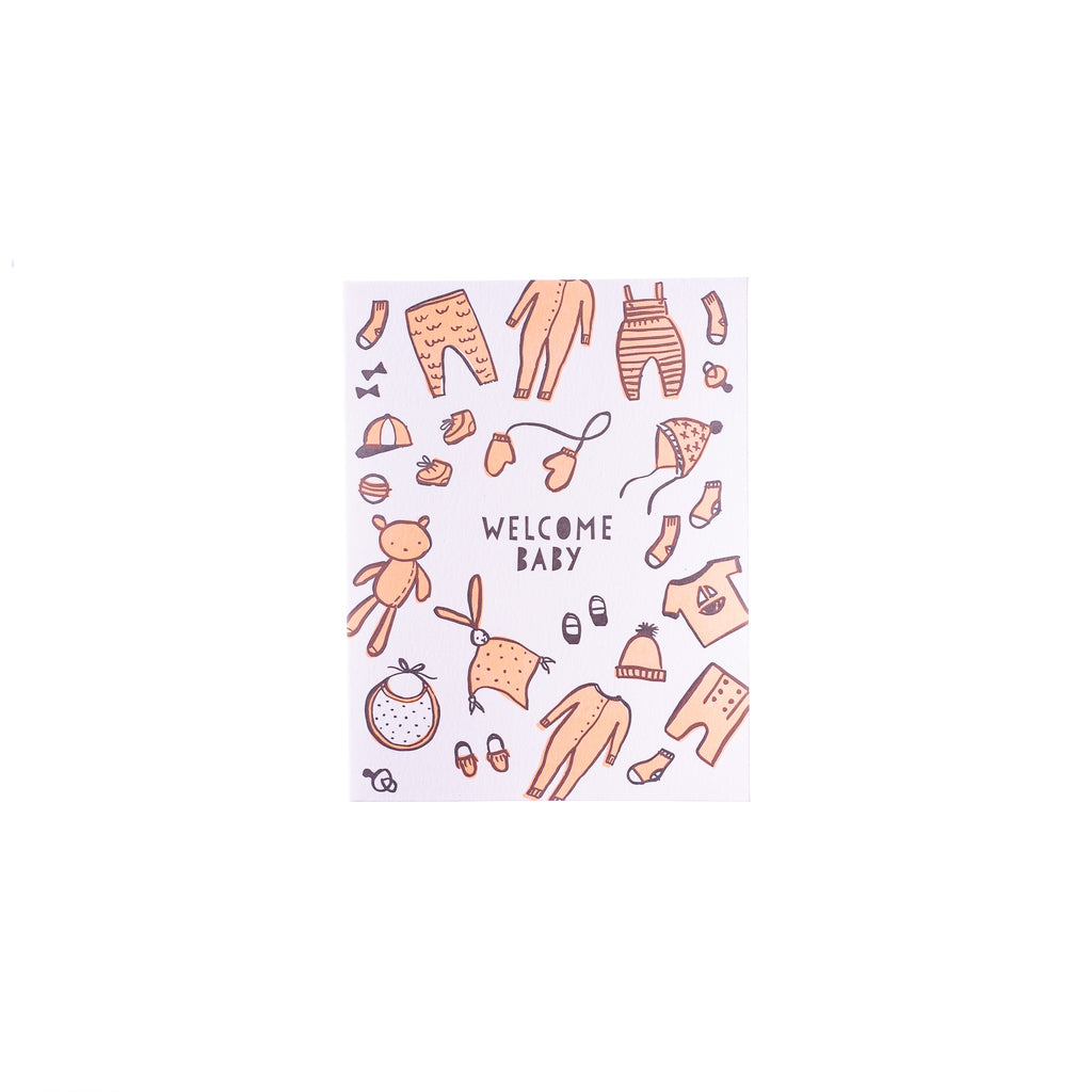 Hello Lucky // Welcome Baby Greeting Card | Greeting Cards