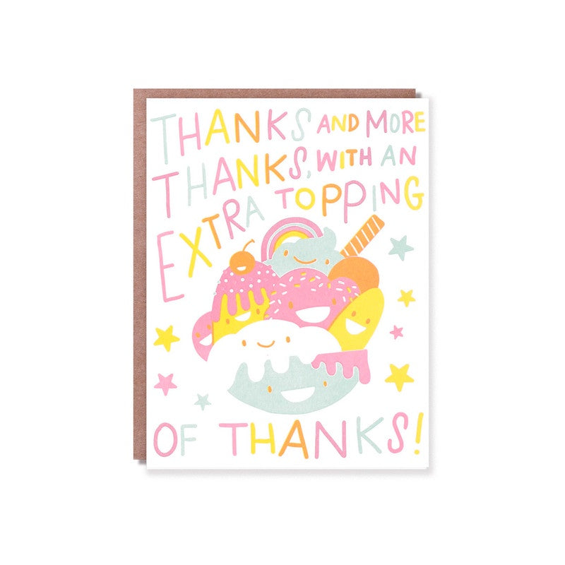 Hello Lucky // Sundae Thanks Greeting Card | Greeting Cards