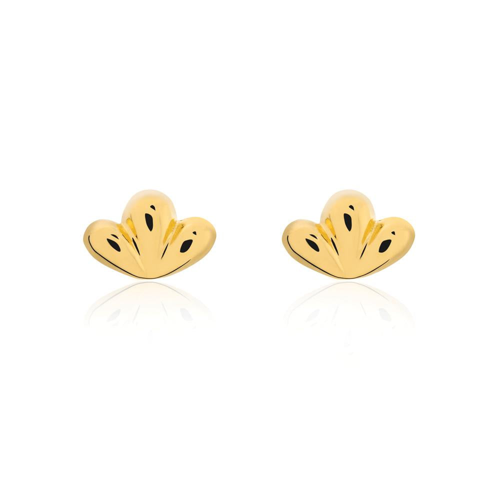 Linda Tahija // Bloom Stud Earrings - Yellow Gold Plated Sterling Silver | Linda Tahija Jewellery