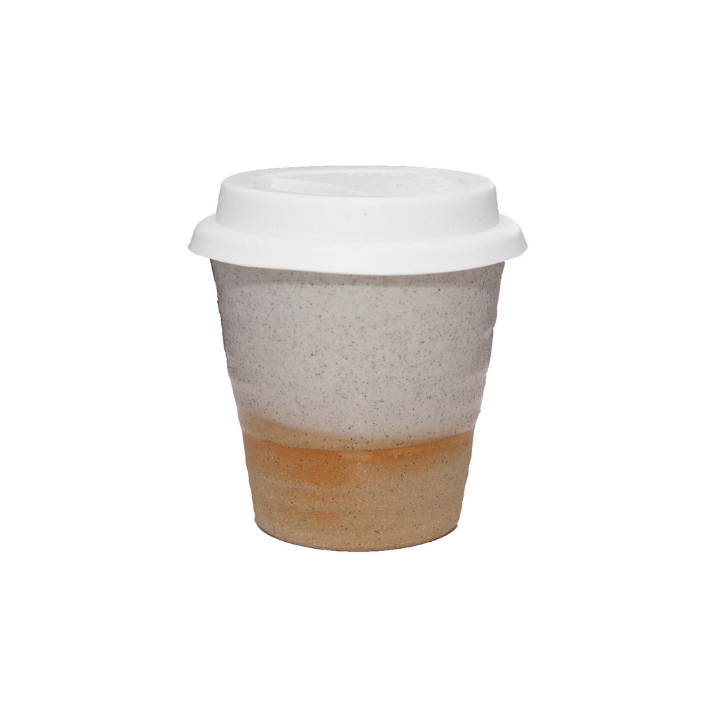 Two Tone Carousel Cup with White Lid - Light Grey | Keep Cups