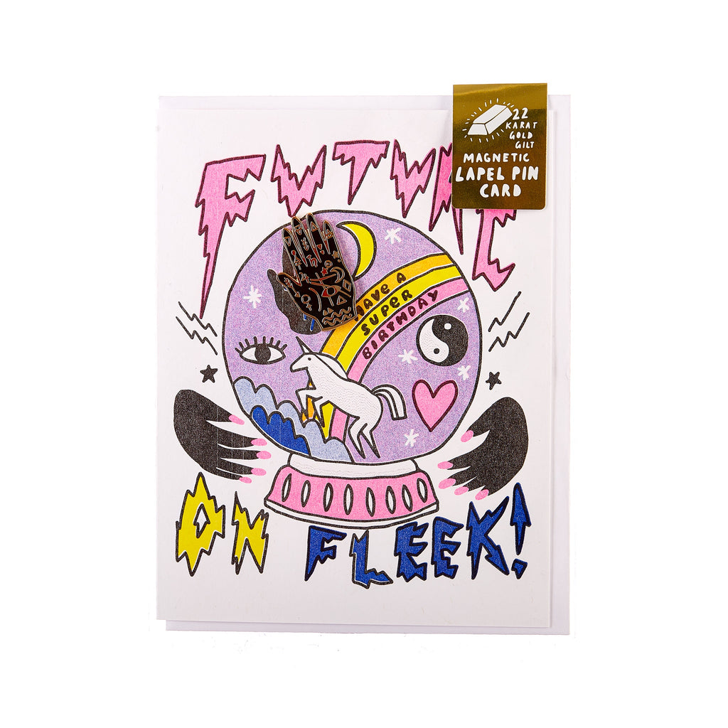 Yellow Owl // Magnetic Pin Greeting Card - Future on Fleek | Greeting Cards