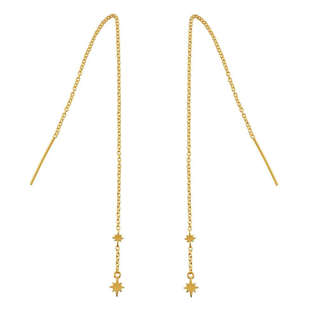 Midsummer Star // Gold Celestial Threaders | Jewellery