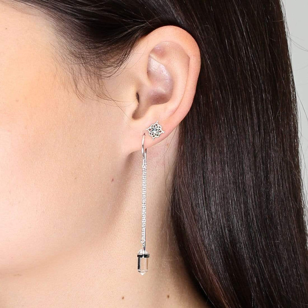 Midsummer Star // Starlight Crystal Clear Quartz Threader | Jewellery