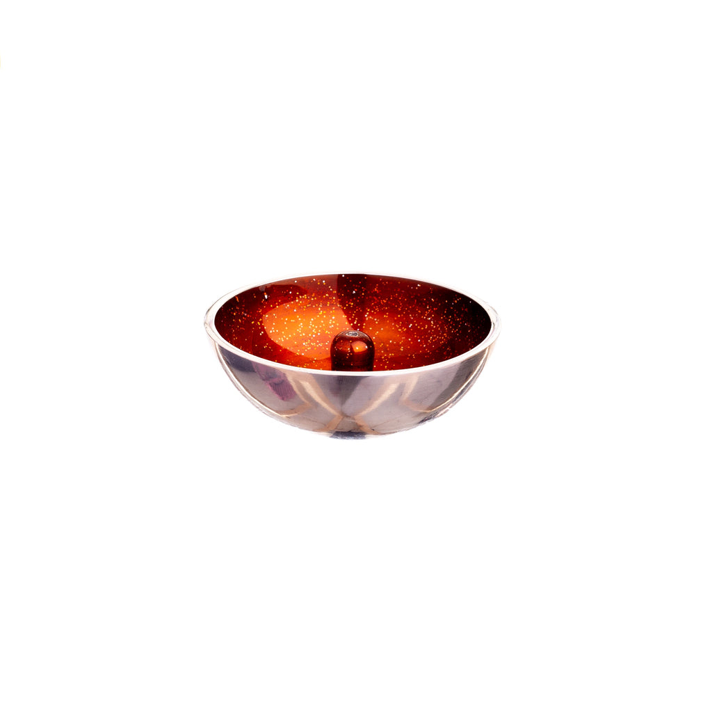 Aluminium Incense Dish // Orange Glitter | Incense