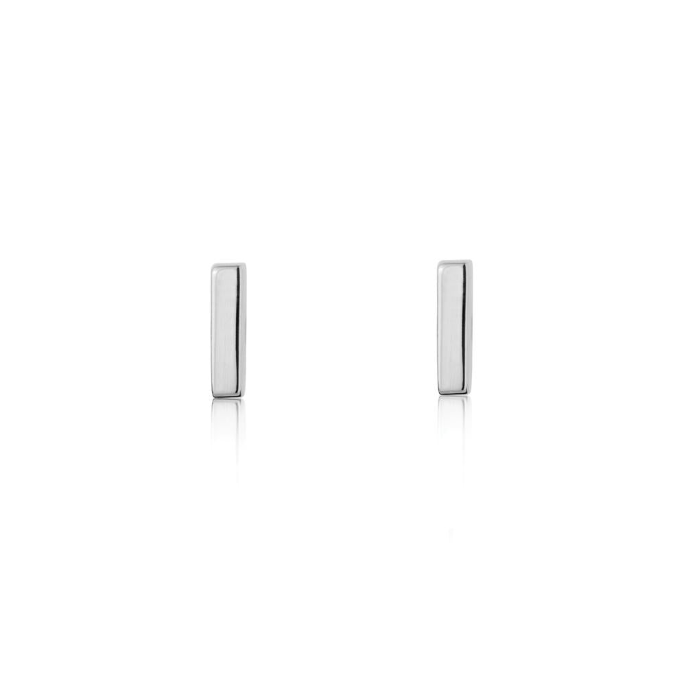 Linda Tahija // Mini Bar Stud Earrings - Sterling Silver | Linda Tahija Jewellery