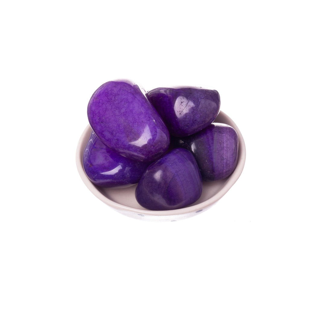 Purple Agate Tumbled | Tumbled Stones