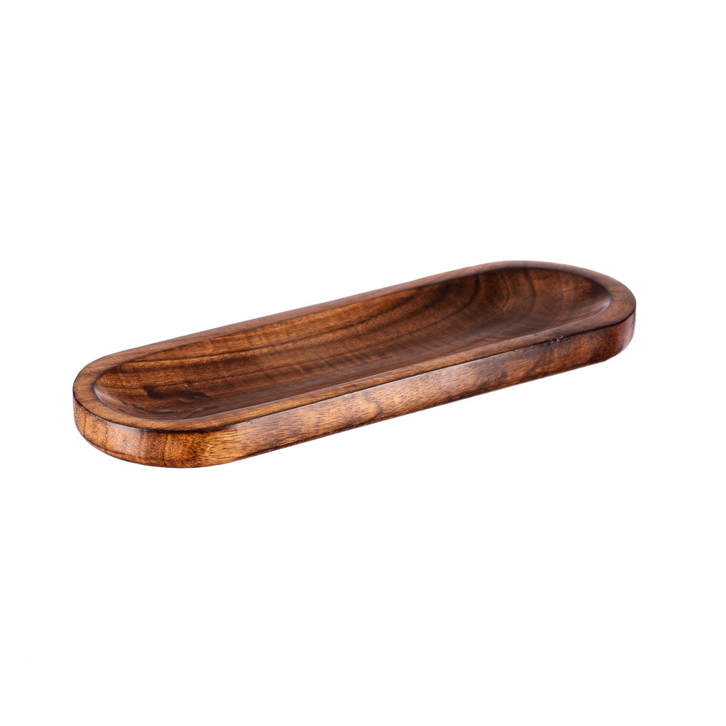 Wooden Rounded Incense Dish | Incense