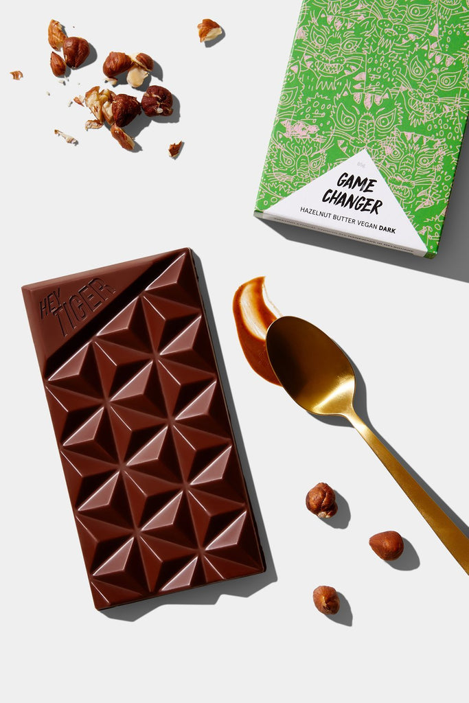 Hey Tiger // Game Changer - Hazelnut Butter Vegan Chocolate 85g | Confectionery
