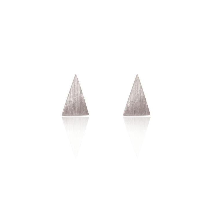 Linda Tahija // Triangle Stud Earrings - Sterling Silver | Linda Tahija Jewellery