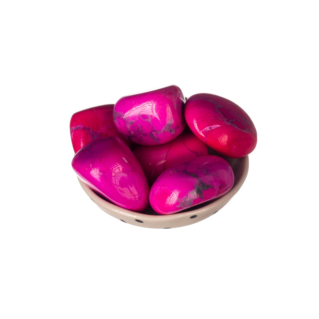 Pink Howlite Tumbled | Tumbled Stones