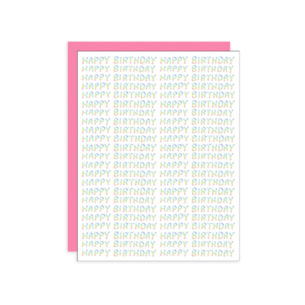 Ash Kahn // Happy Birthday Day Pattern Greeting Card