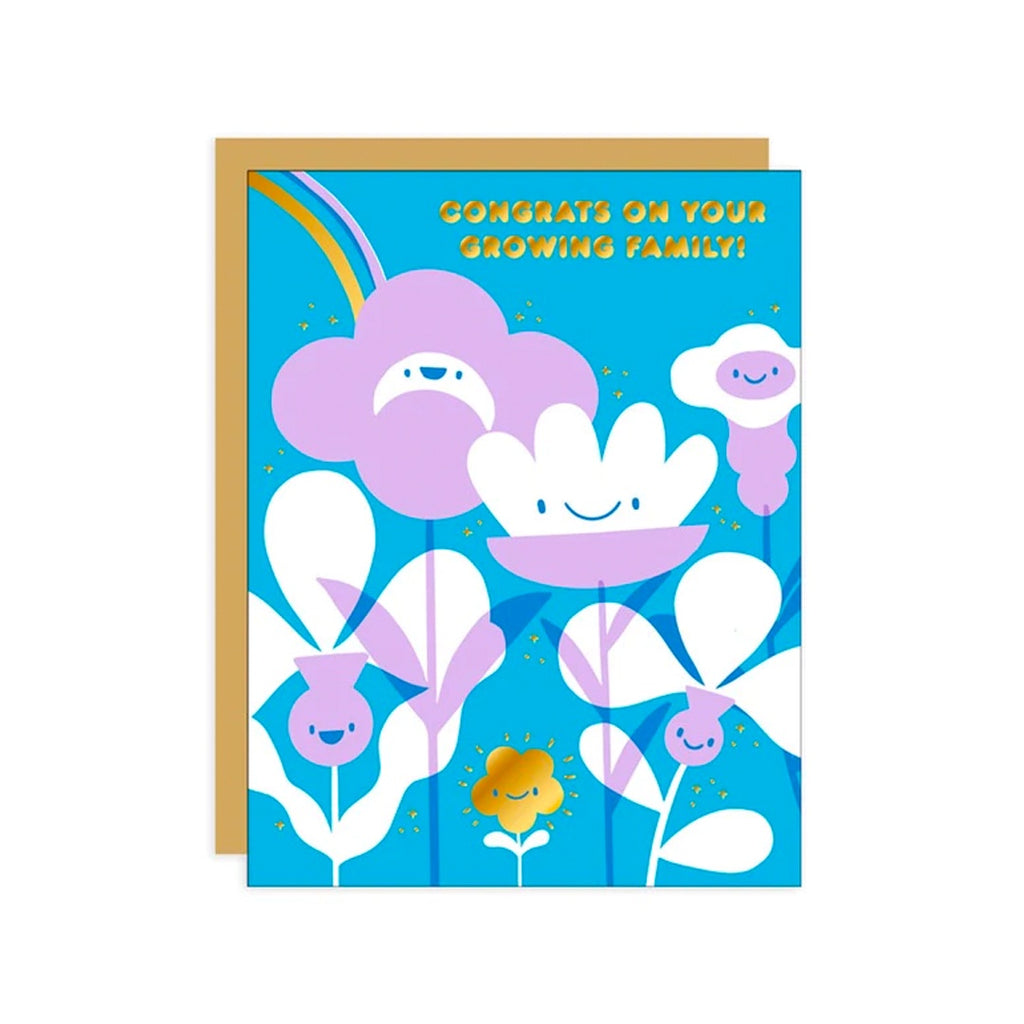Hello Lucky // Flower Baby Greeting Card