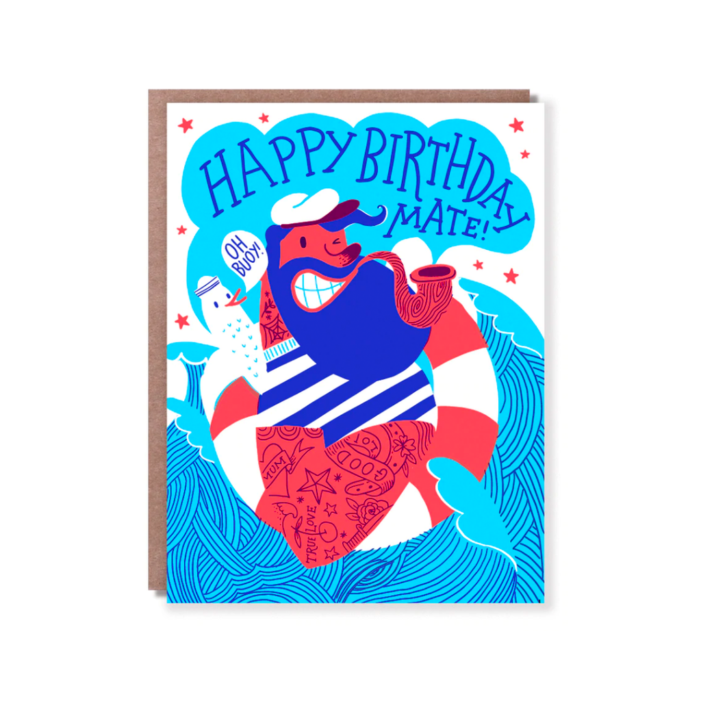 Hello Lucky // Happy Birthday Mate Greeting Card | Greeting Cards
