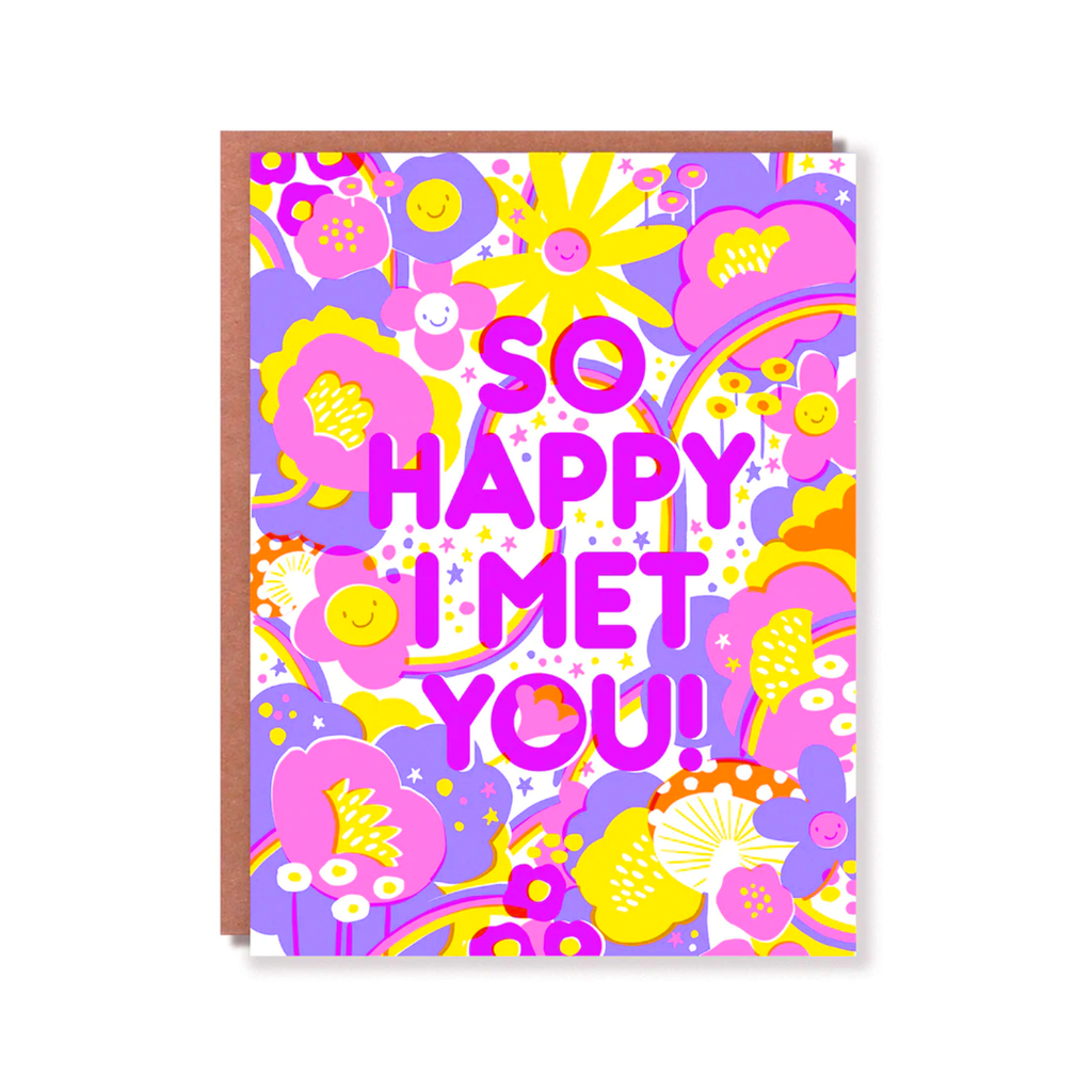 Hello Lucky // Happy I Met You Greeting Card | Greeting Cards