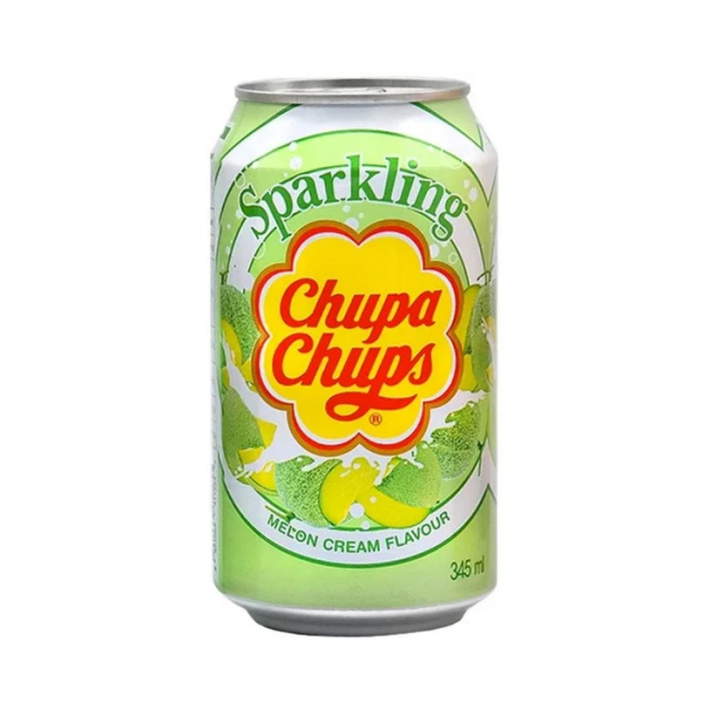 Chupa Chups // Sparkling Soda Can - Melon Cream Flavour | Confectionery