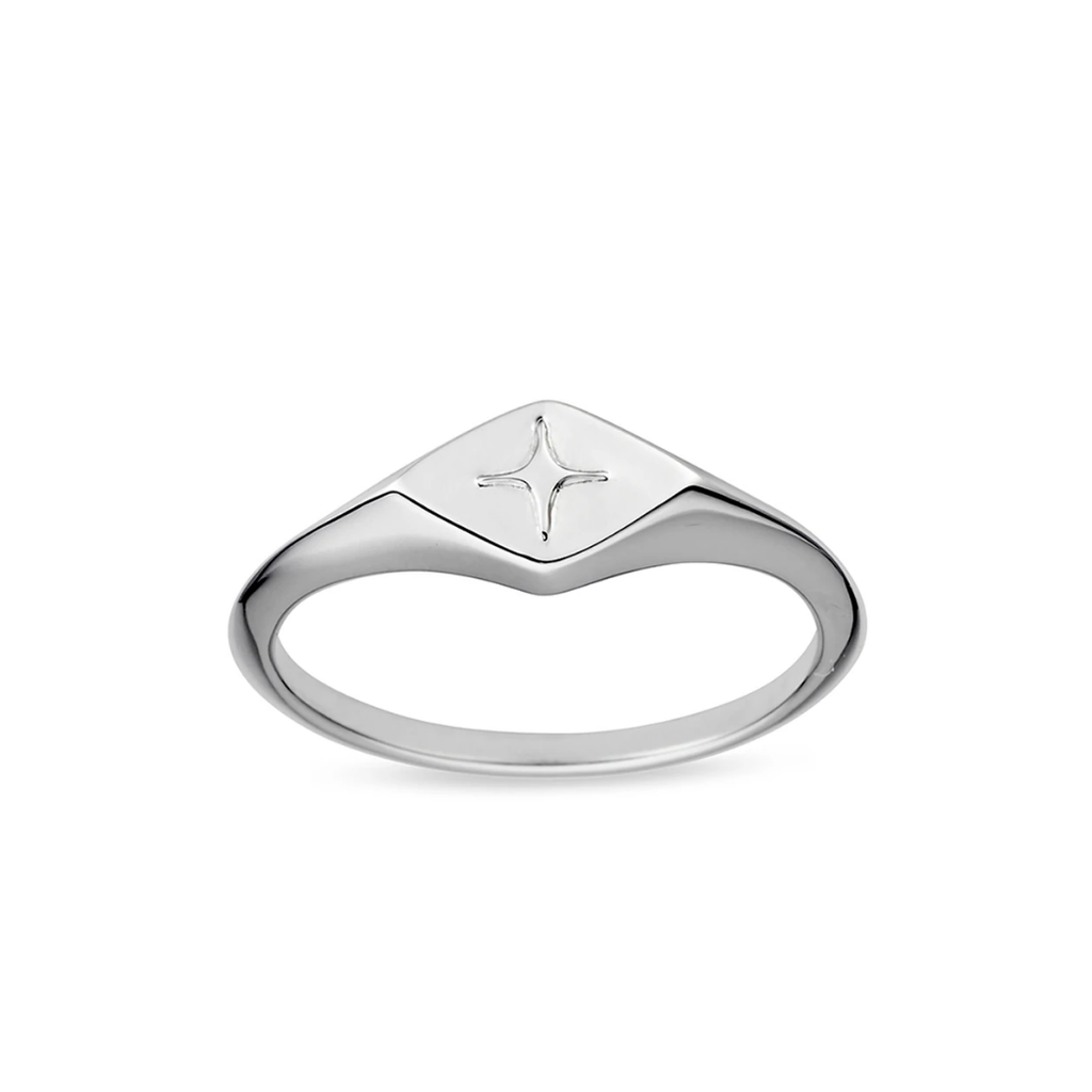 Midsummer Star // Celestial Diamond Signet Ring | Jewellery