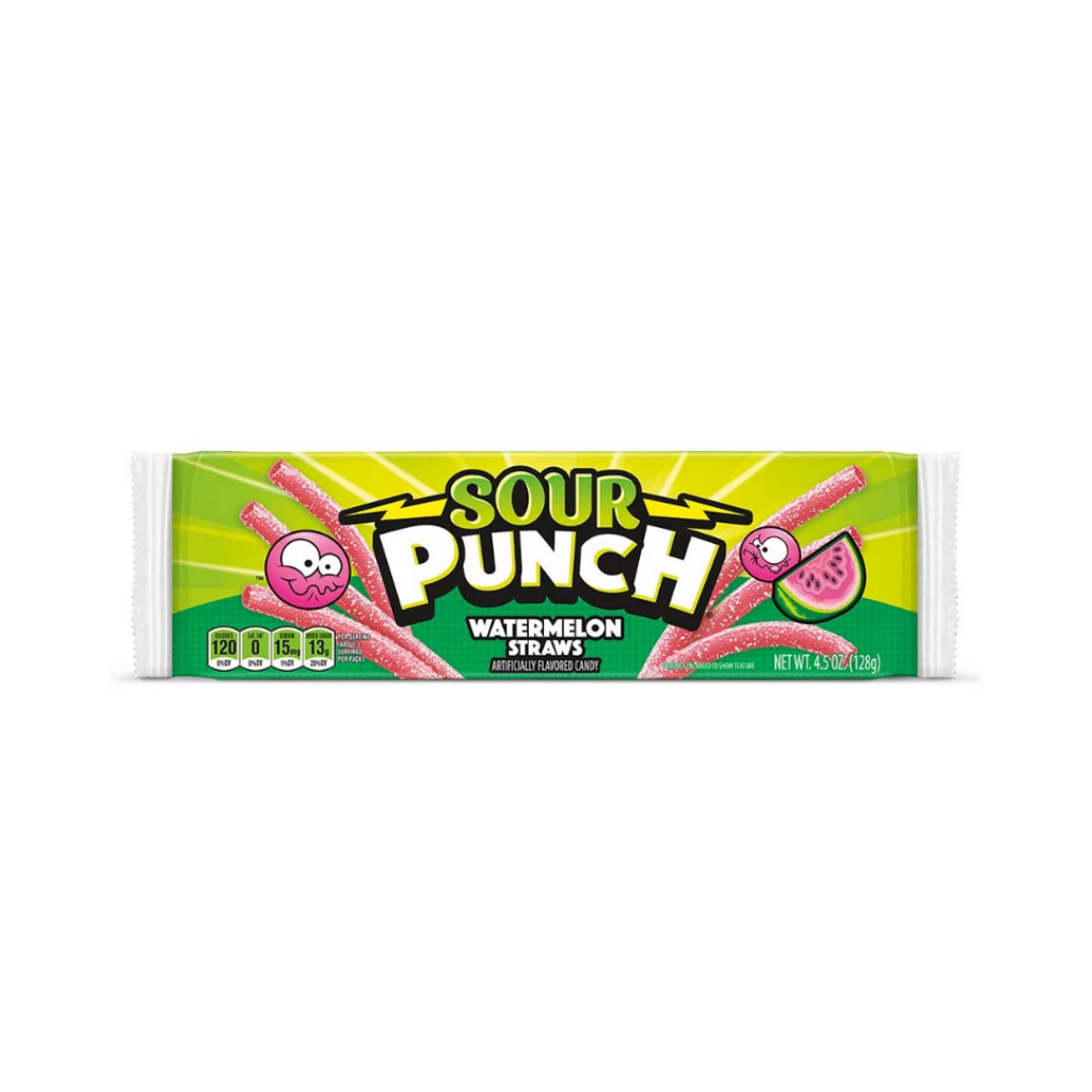 Sour Punch // Watermelon Straws | Confectionery