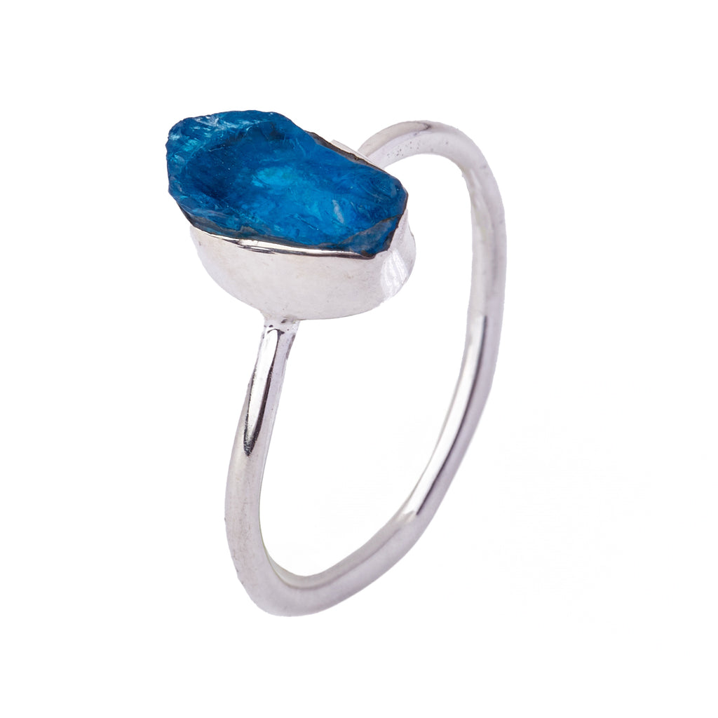 Blue Apatite Ring #3 - Size 7